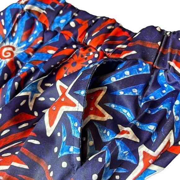 4th of July Patriotic Fireworks Red White & Blue Two Piece Unisex Short Set - Picture 14 of 14